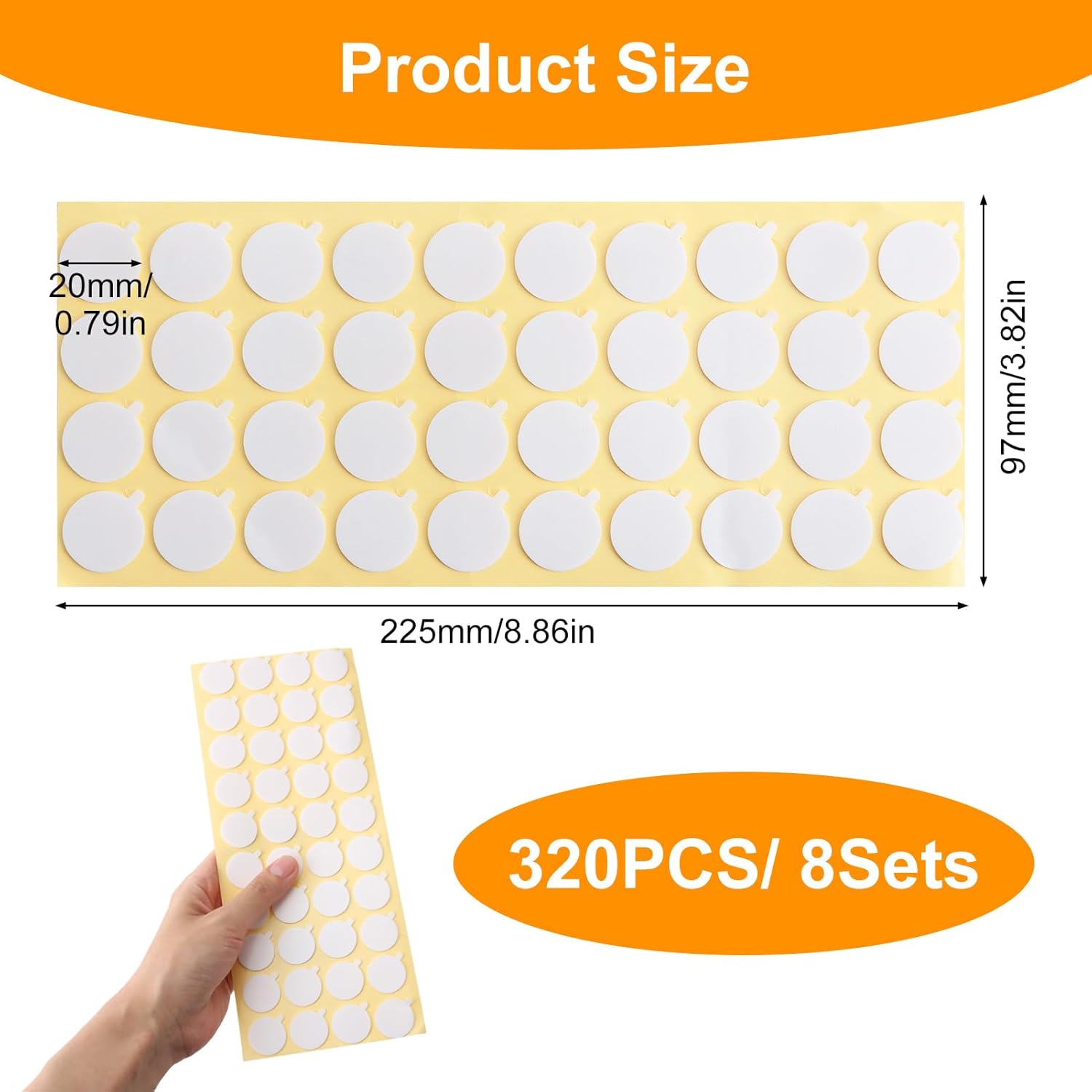 320 Pcs Foam Panels Wick Stickers for Candle Making