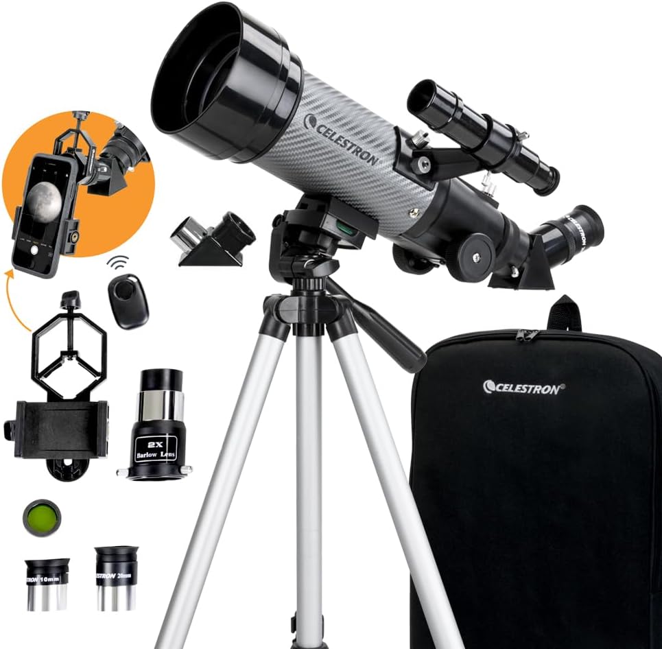 Celestron Travel Scope 70DX Telescope for Beginners and Travel