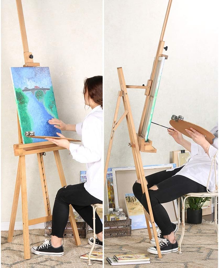 Adjustable Height Display Easel for Art and Drawing