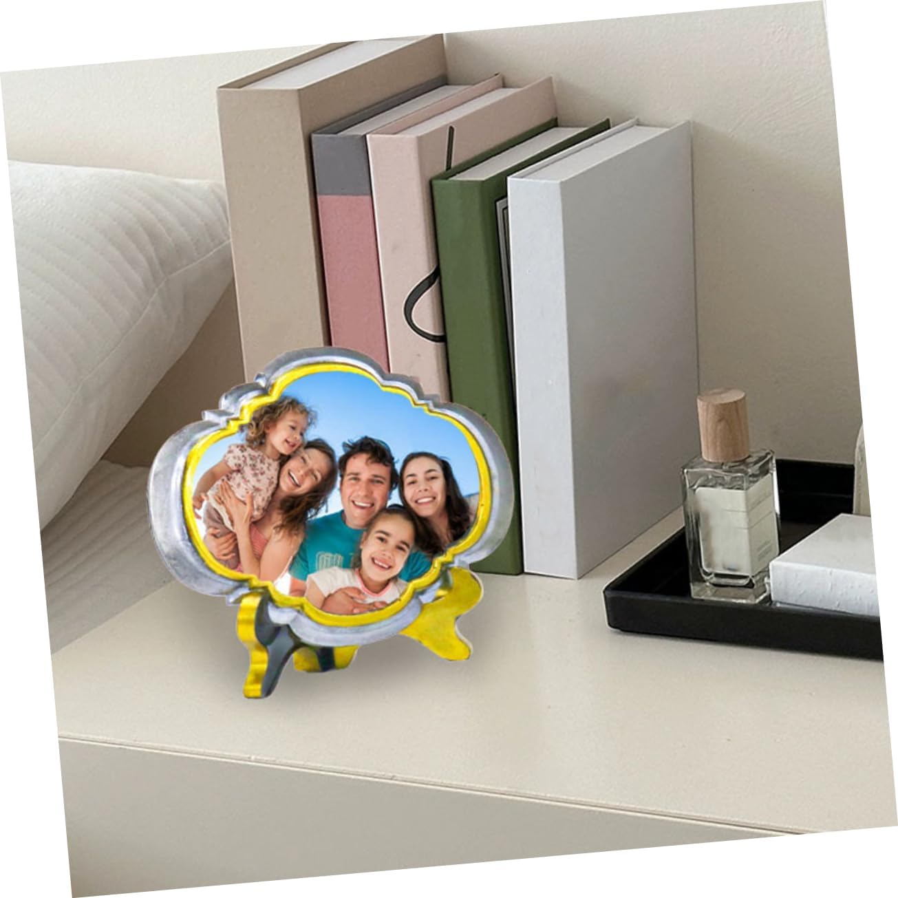 NUOBESTY 1set Silicone Photo Frame Mold for Epoxy Resin Crafts