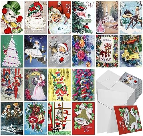 Jetec 200 Pack Christmas Cards with Envelopes