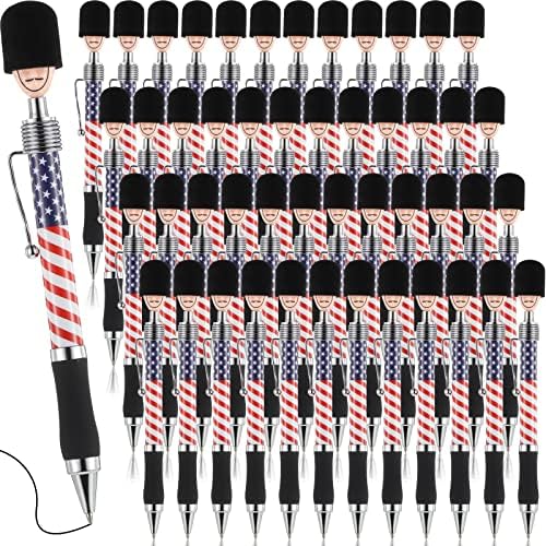PerKoop 48 Pcs American Flag Pens for Patriotic Events