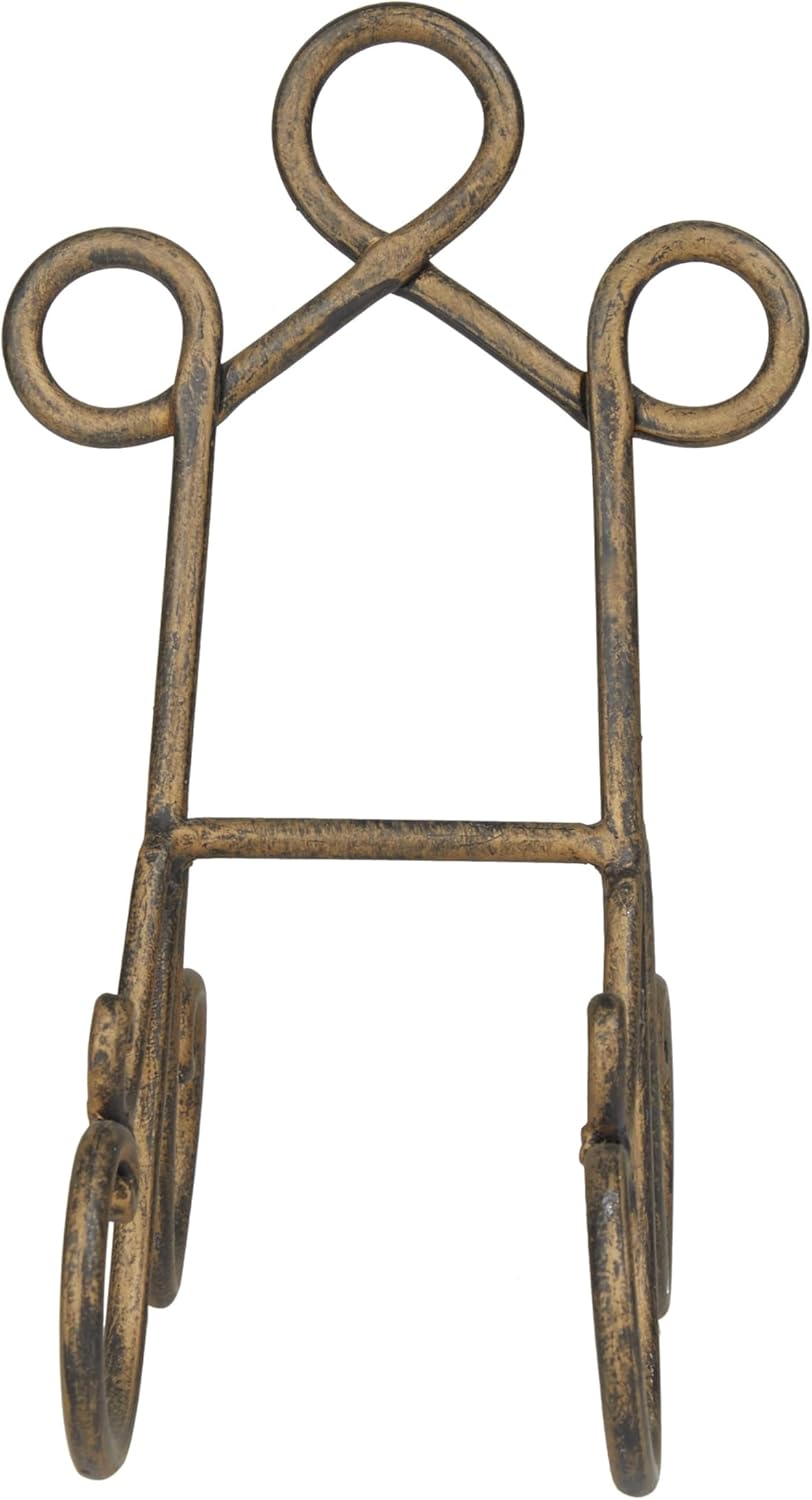Deco 79 Metal Display Easel Scroll Tabletop Easel Brown