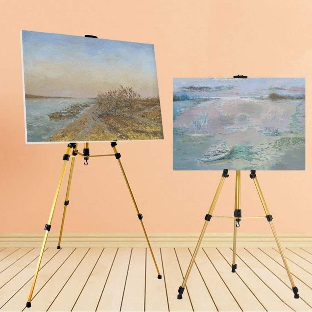 Portable Metal Easel Adjustable 51-153cm Red
