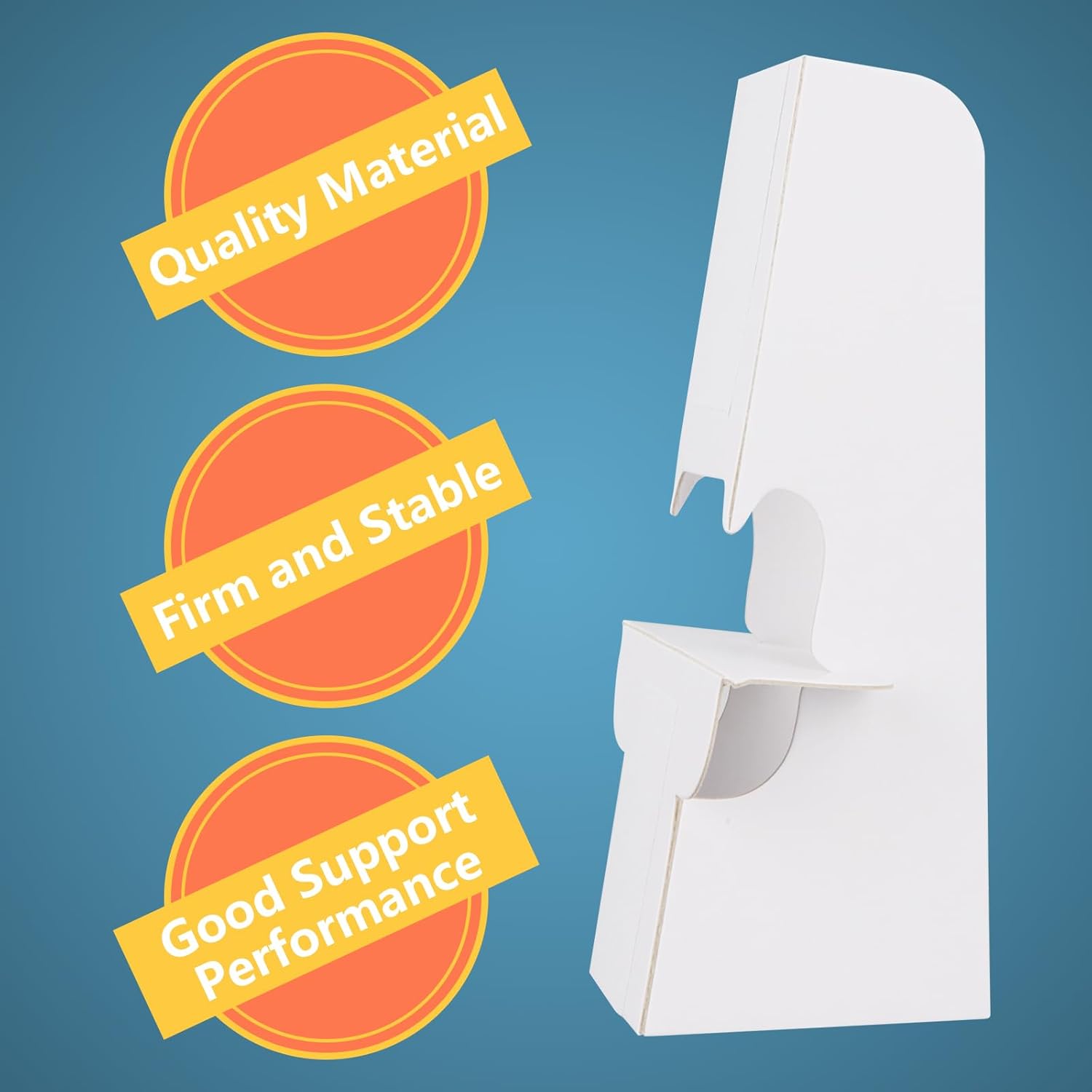 SHUESS 100 Pack 7 Inch Self Adhesive Cardboard Easel Backs