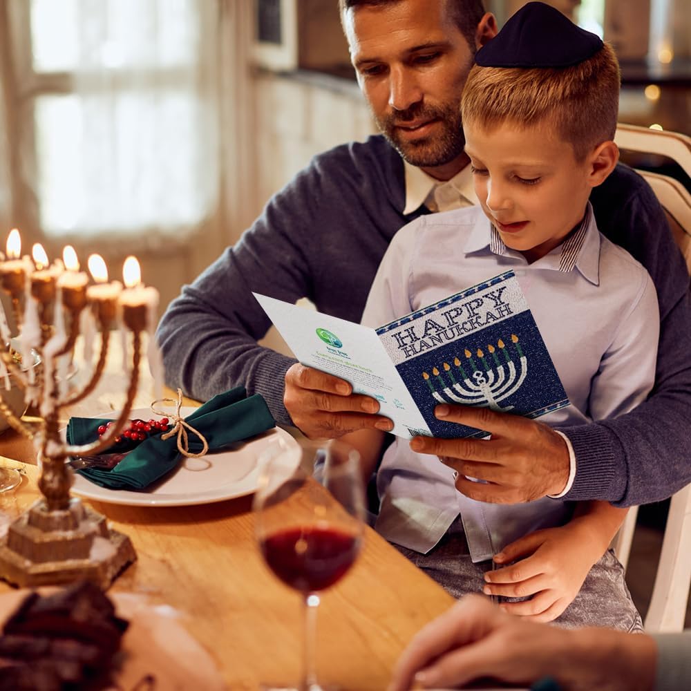 Tree-Free Greetings Hanukkah Greeting Card 10 Pack