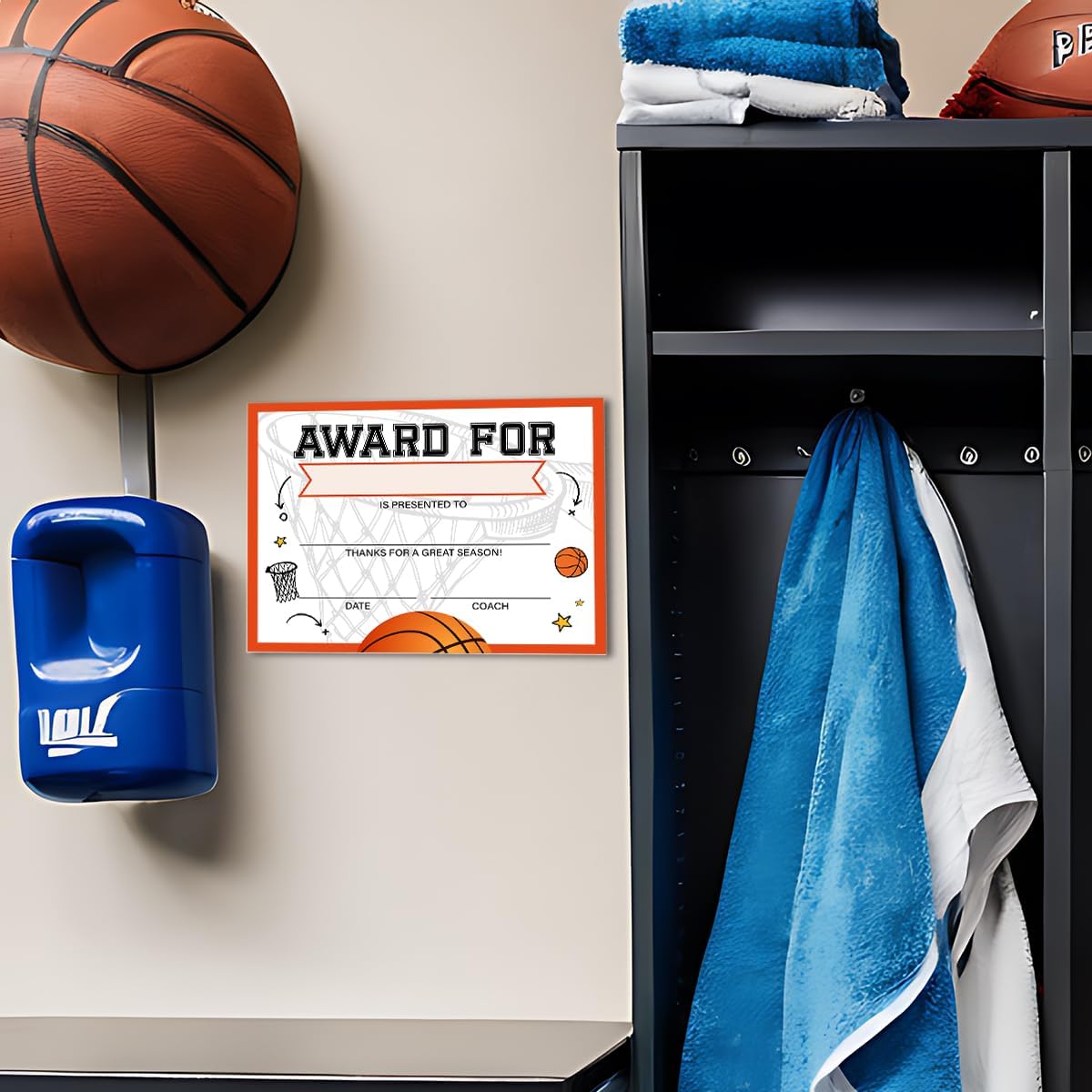 LyoGao Basketball Award Certificate 25 Count 8x10 Inch