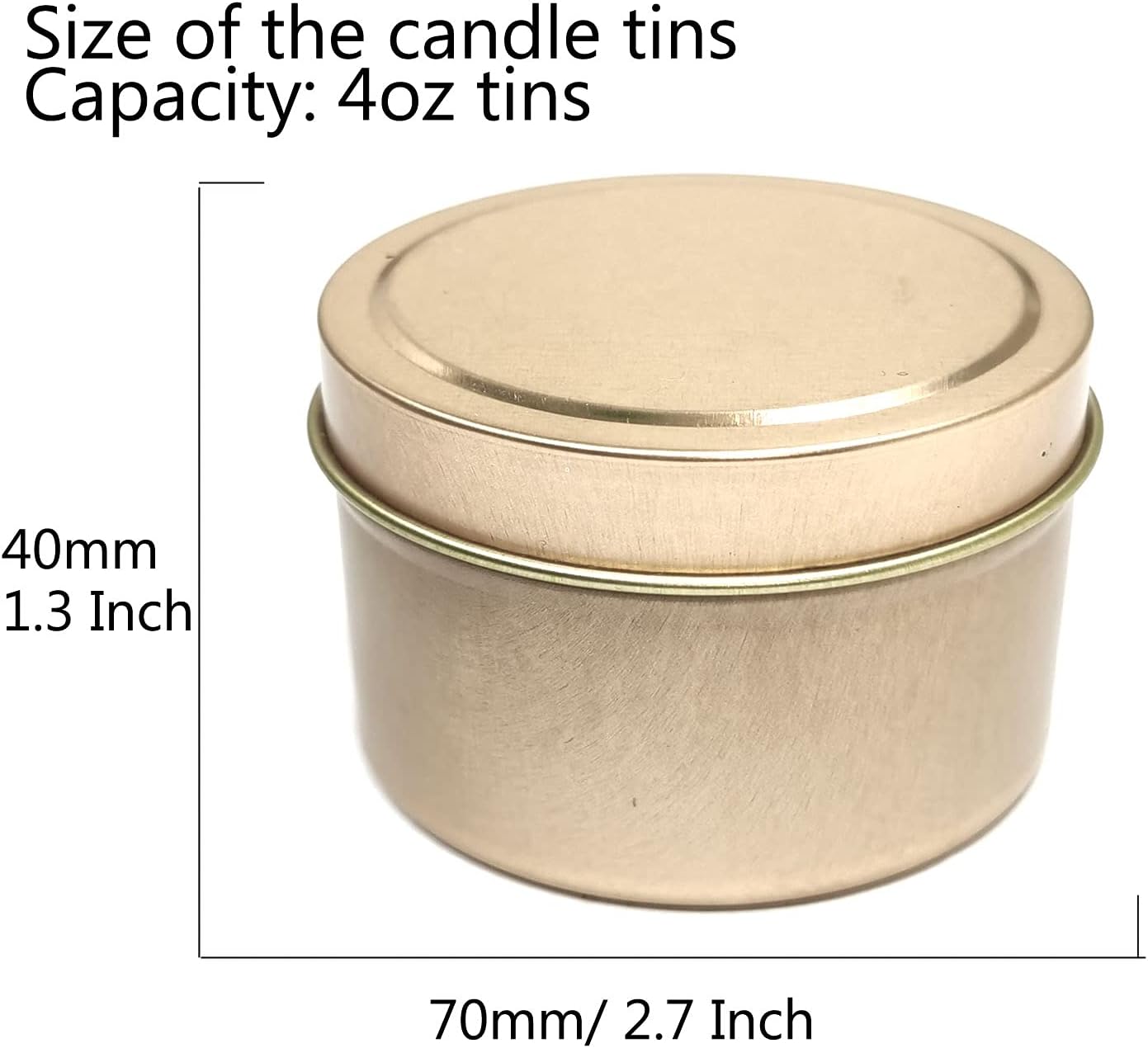 Unixing 24Pcs 4oz Candle Tins for DIY Making