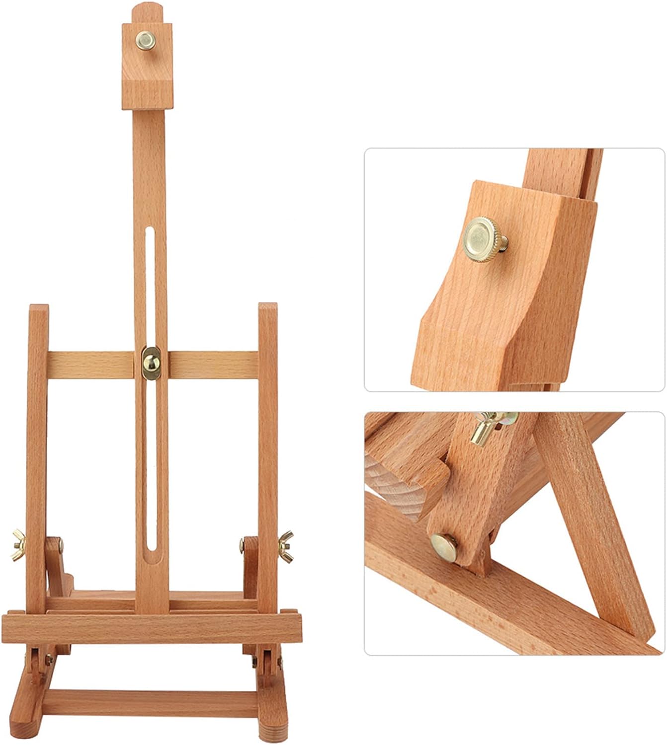 Adjustable Wooden Tabletop H-Frame Easel for Artists