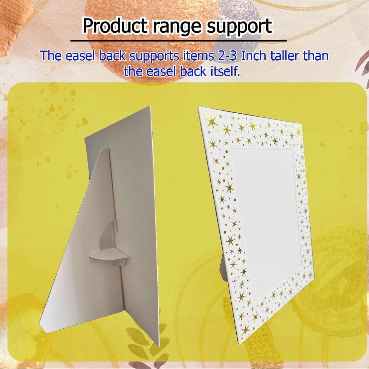 7 Inch Self Stick Cardboard Easel Backs Pack of 60