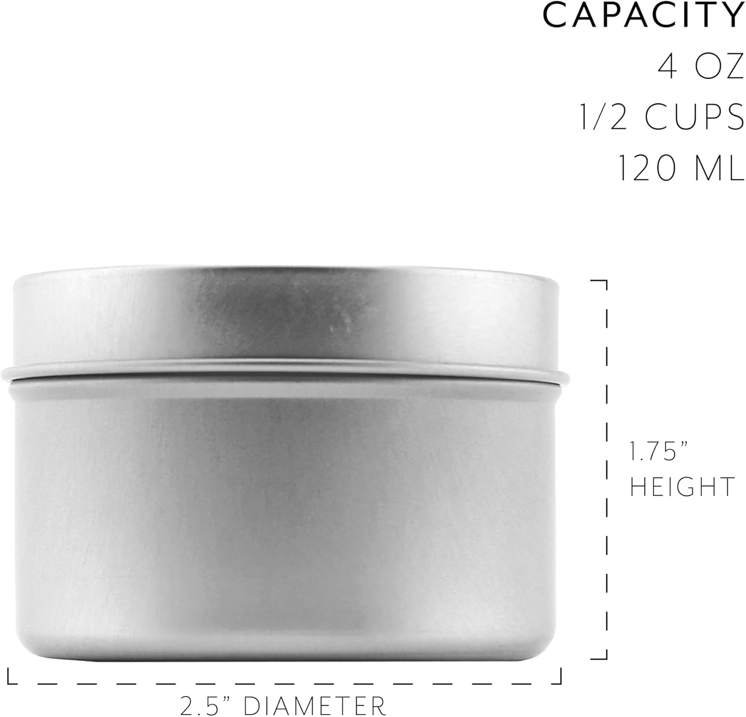 Cornucopia Brands 4-Ounce Candle Tins 24-Pack