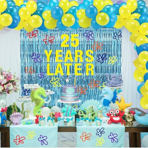 Cartoon Sponge Birthday Banner Decorations Set