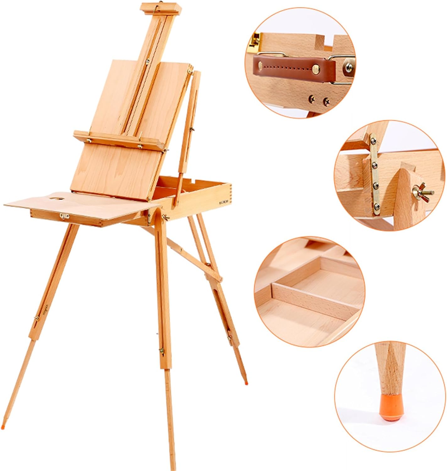 Portable Folding Easel Stand with Storage Drawer