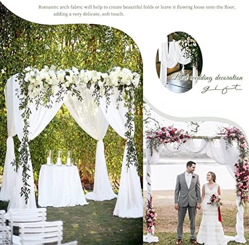Showgeous Wedding Arch Draping Fabric 4 Panels