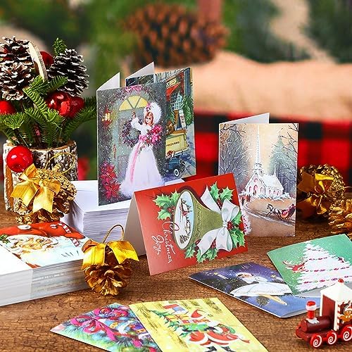 Jetec 200 Pack Christmas Cards with Envelopes