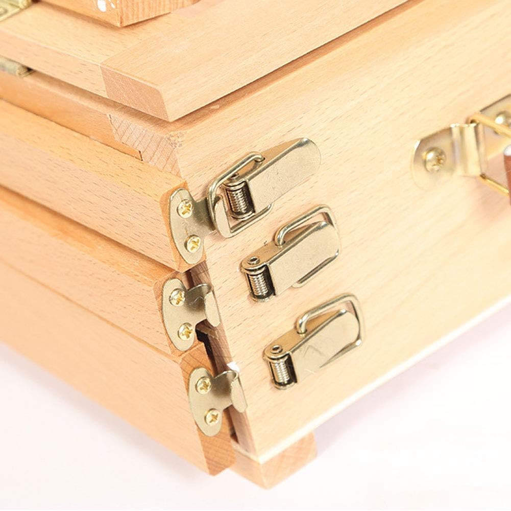 Red Beech Three-Layer Drawing Easel with Storage Box
