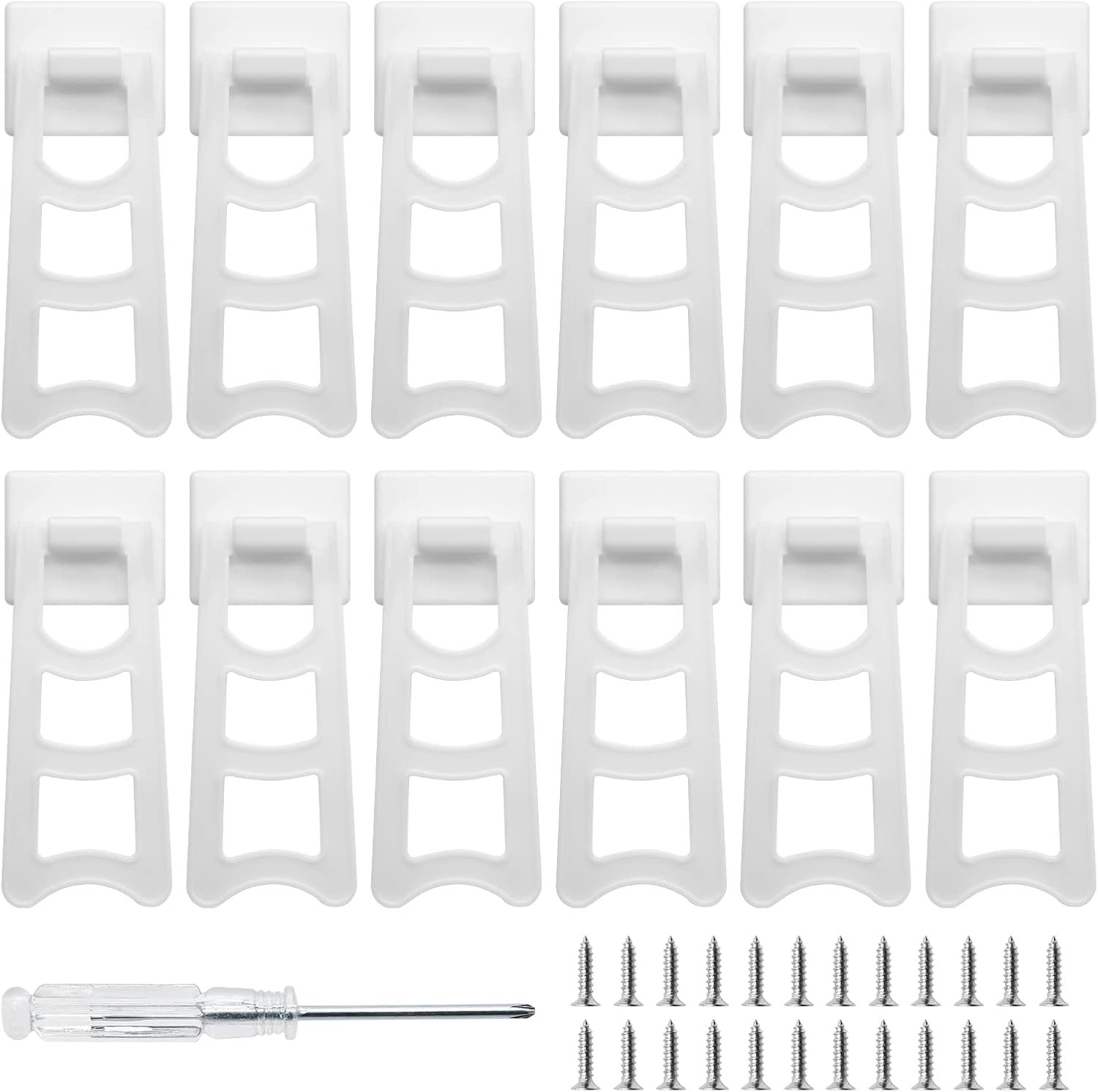 4 White Plastic Frame Easel Back Stand 12 Pcs