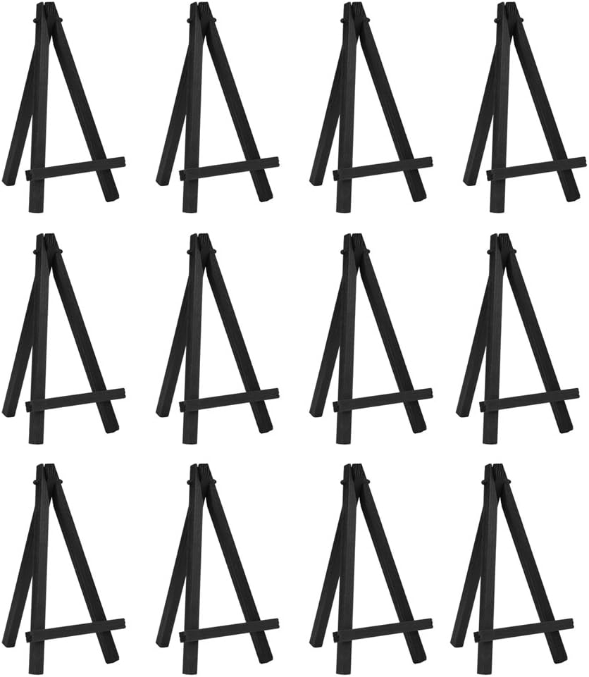 Eboot 12 Pack 625 Inch Wood Easels for Painting and Art