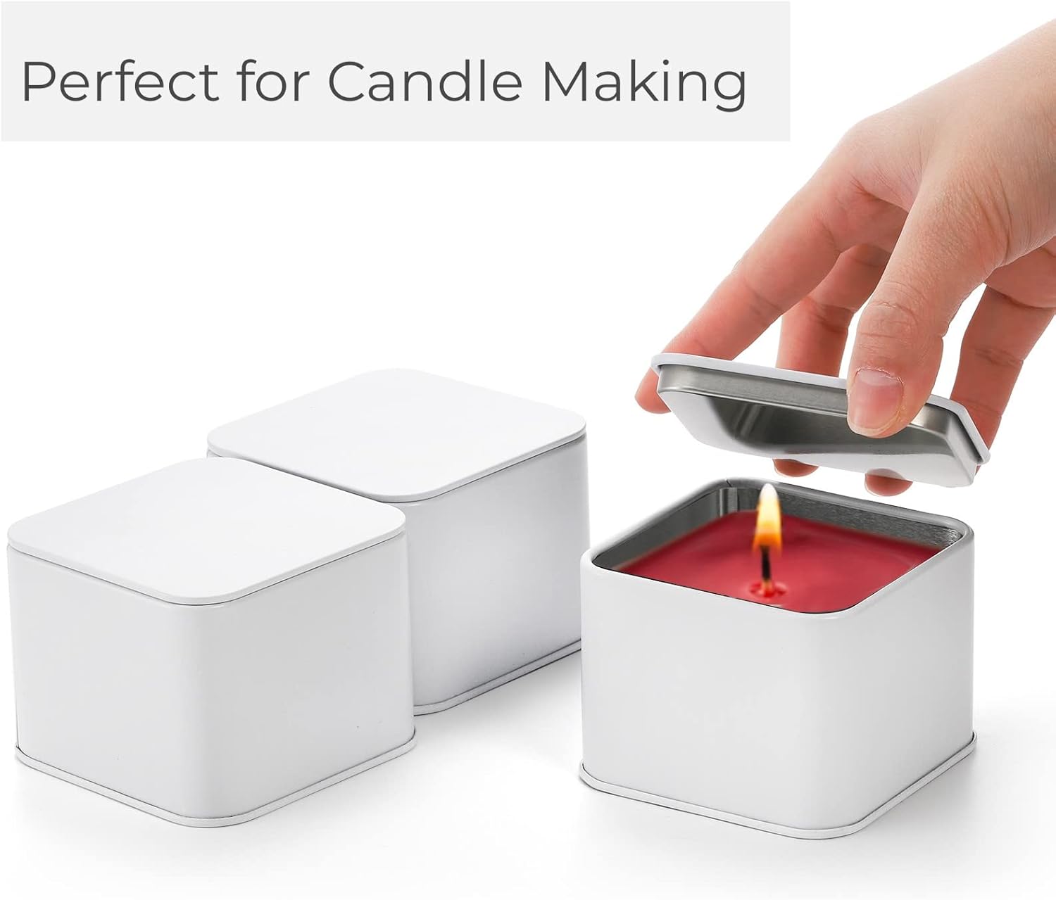 AVLA 24-Pack Candle Tins with Lids for DIY Projects