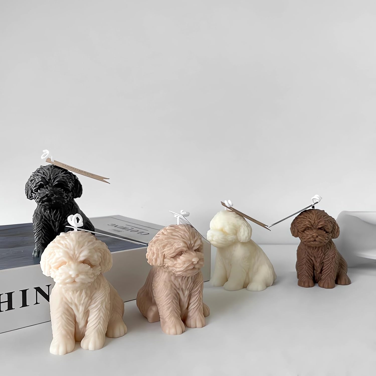 Cute Teddy Dog Candle Mold for DIY Crafts