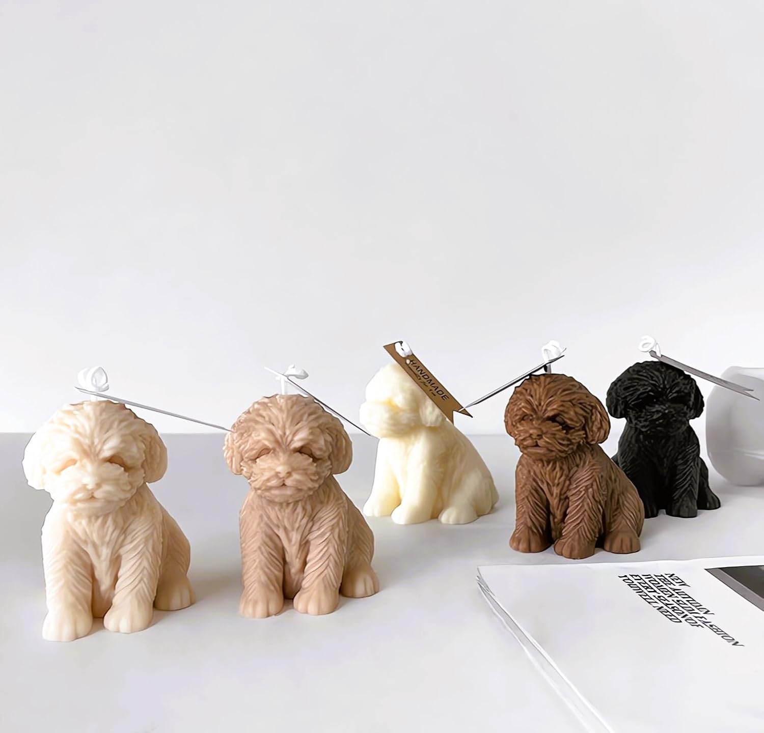 Cute Teddy Dog Candle Mold for DIY Crafts
