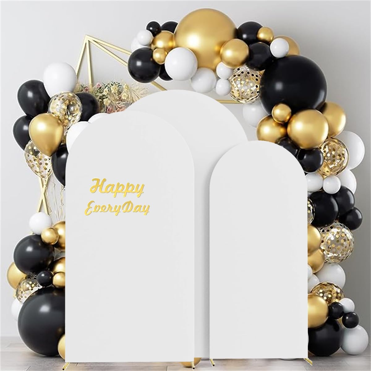 HAINARverS 3 Piece Wedding Arch Cover Set