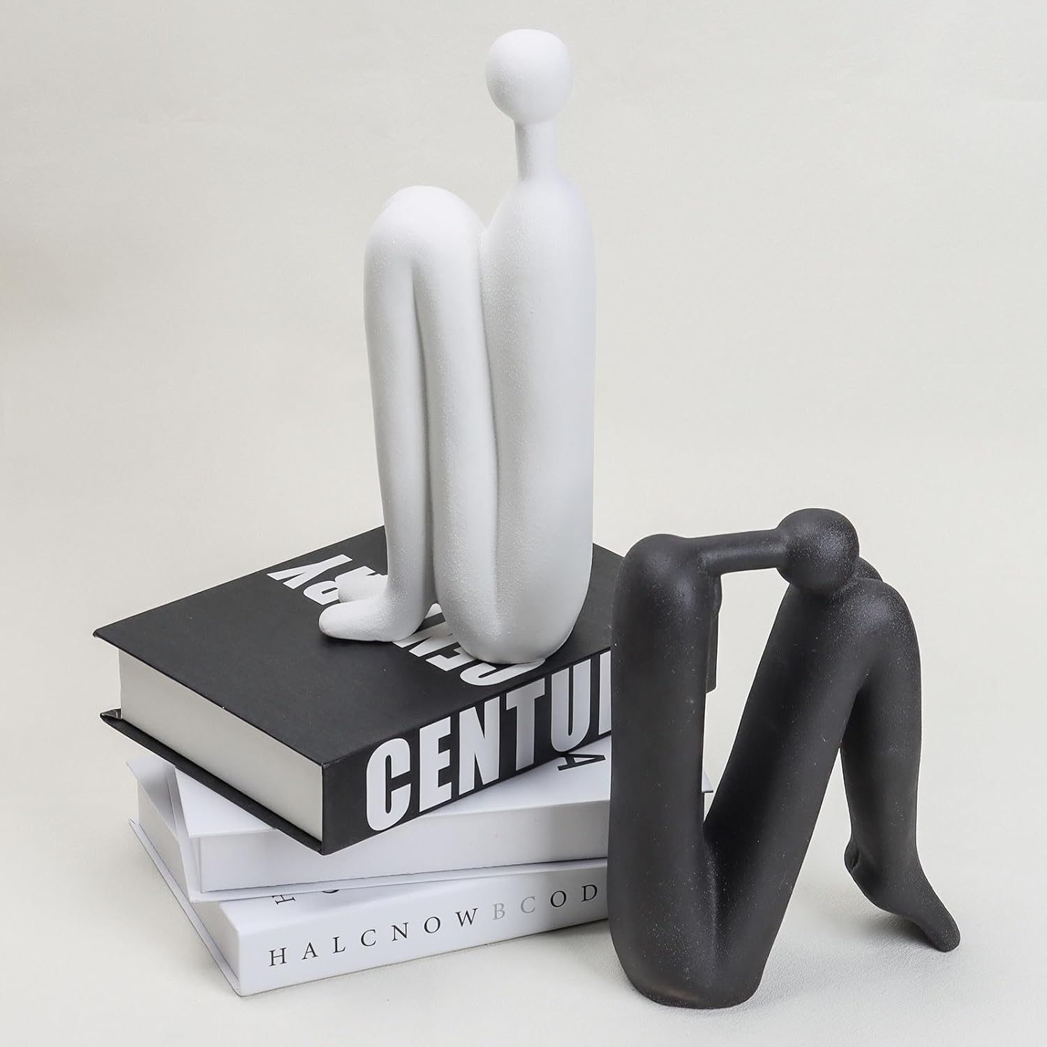 WANCHIY Modern Bookends for Shelves