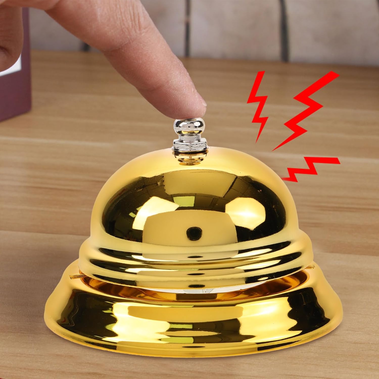 Golden Service Bell for Restaurants and Events
