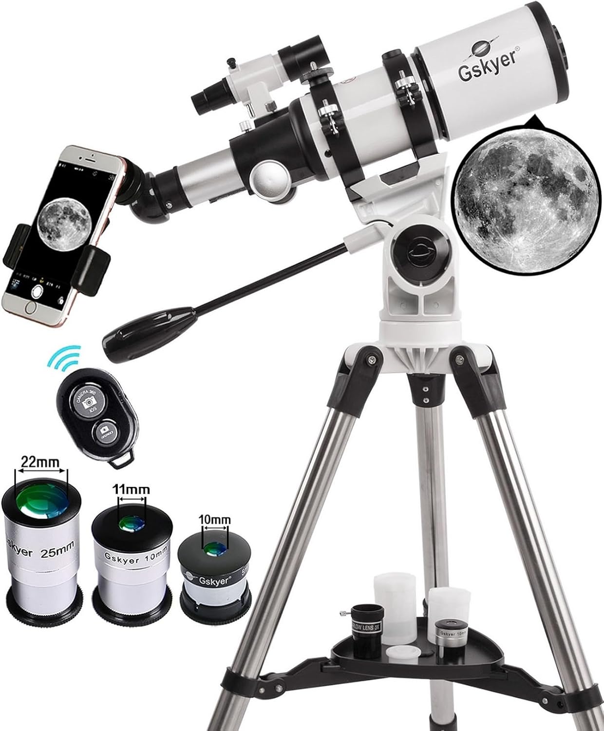 Gskyer 80mm Refractor Telescope for Adults and Kids