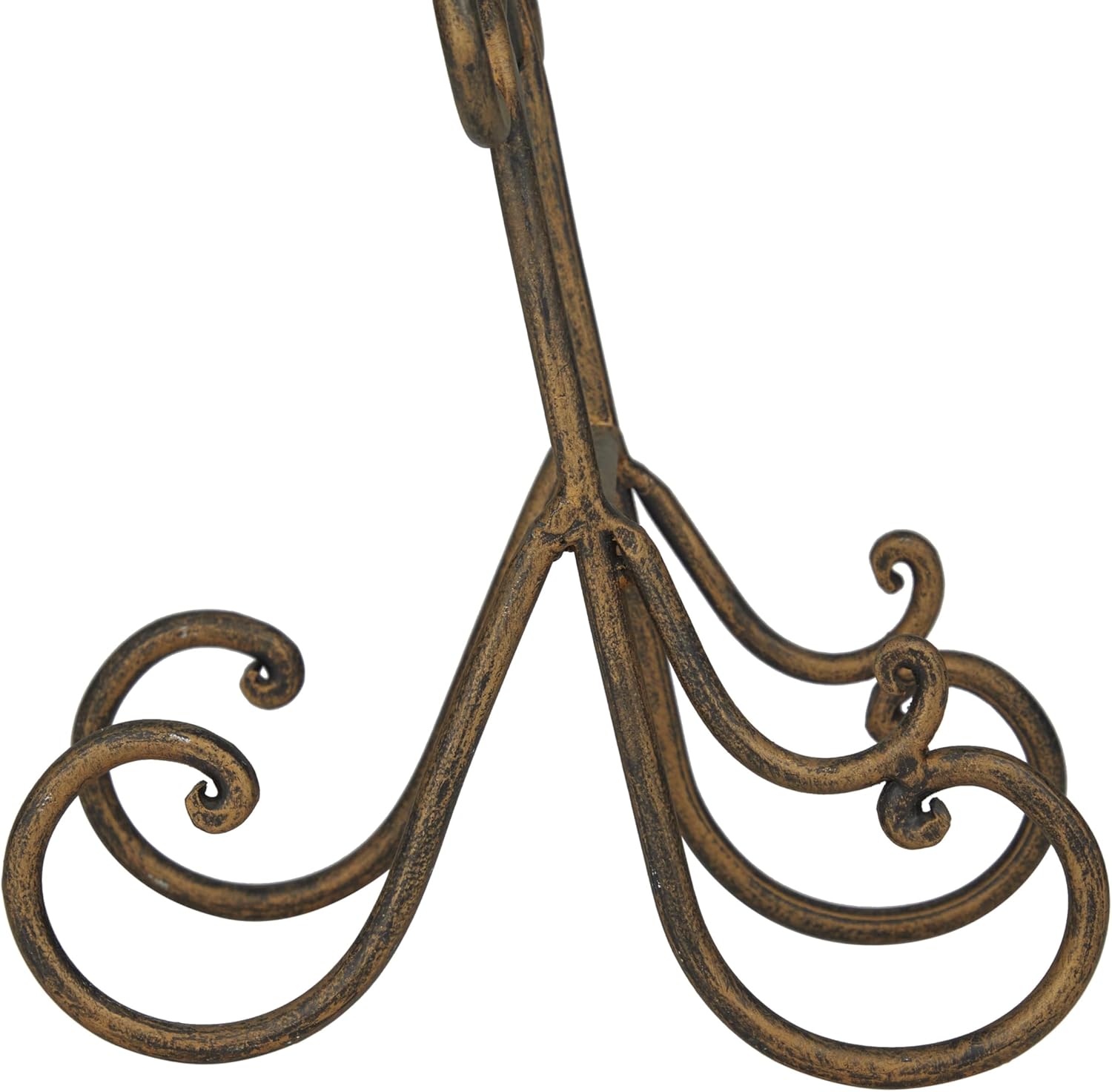 Deco 79 Metal Display Easel Scroll Tabletop Easel Brown