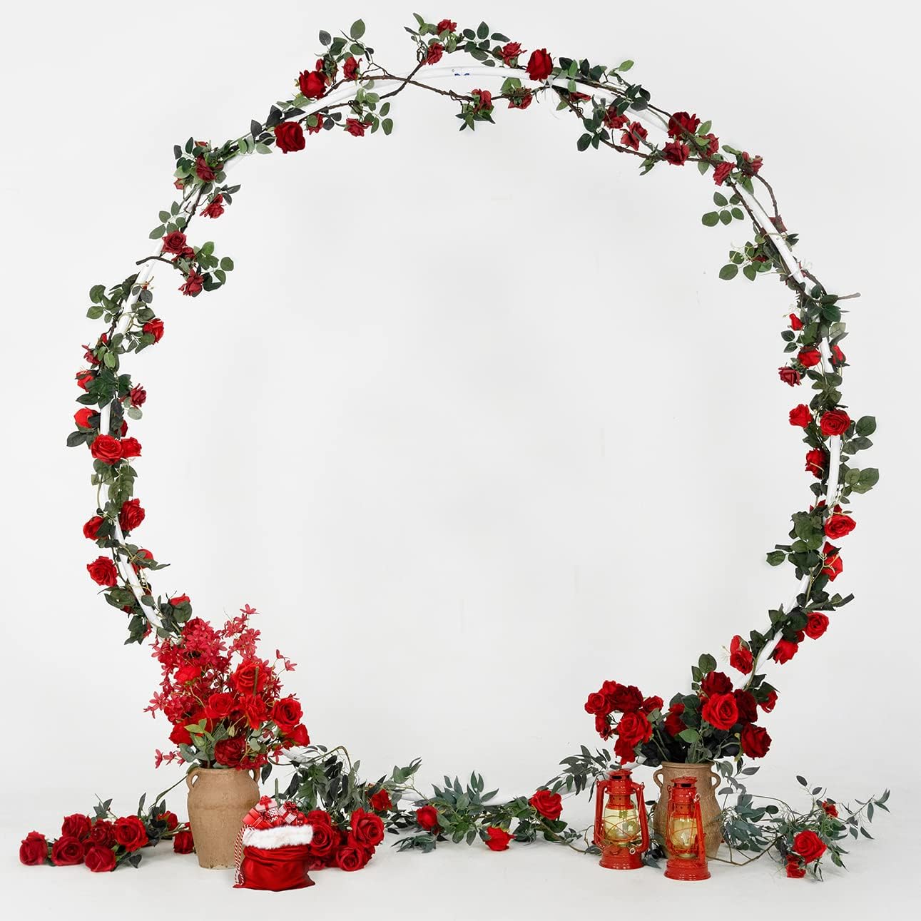 Harfirbe Round Backdrop Stand 65ft Aluminum Arch Kit