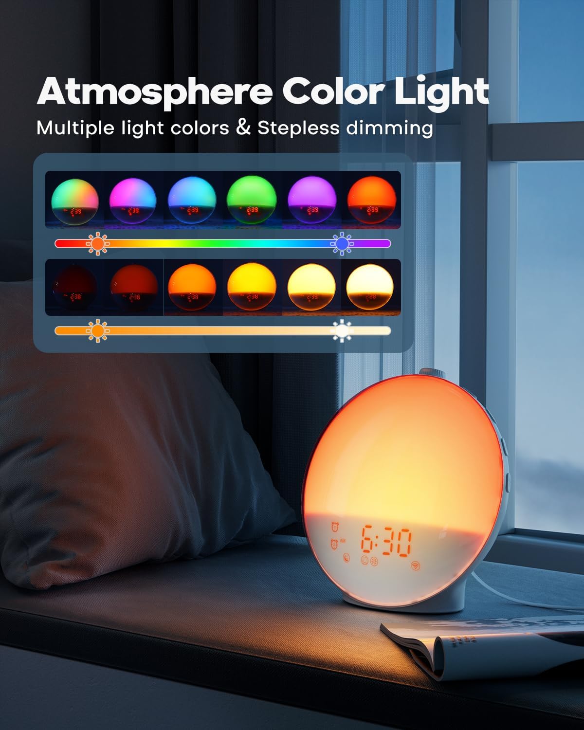 Dekala Sunrise Alarm Clock with App Control