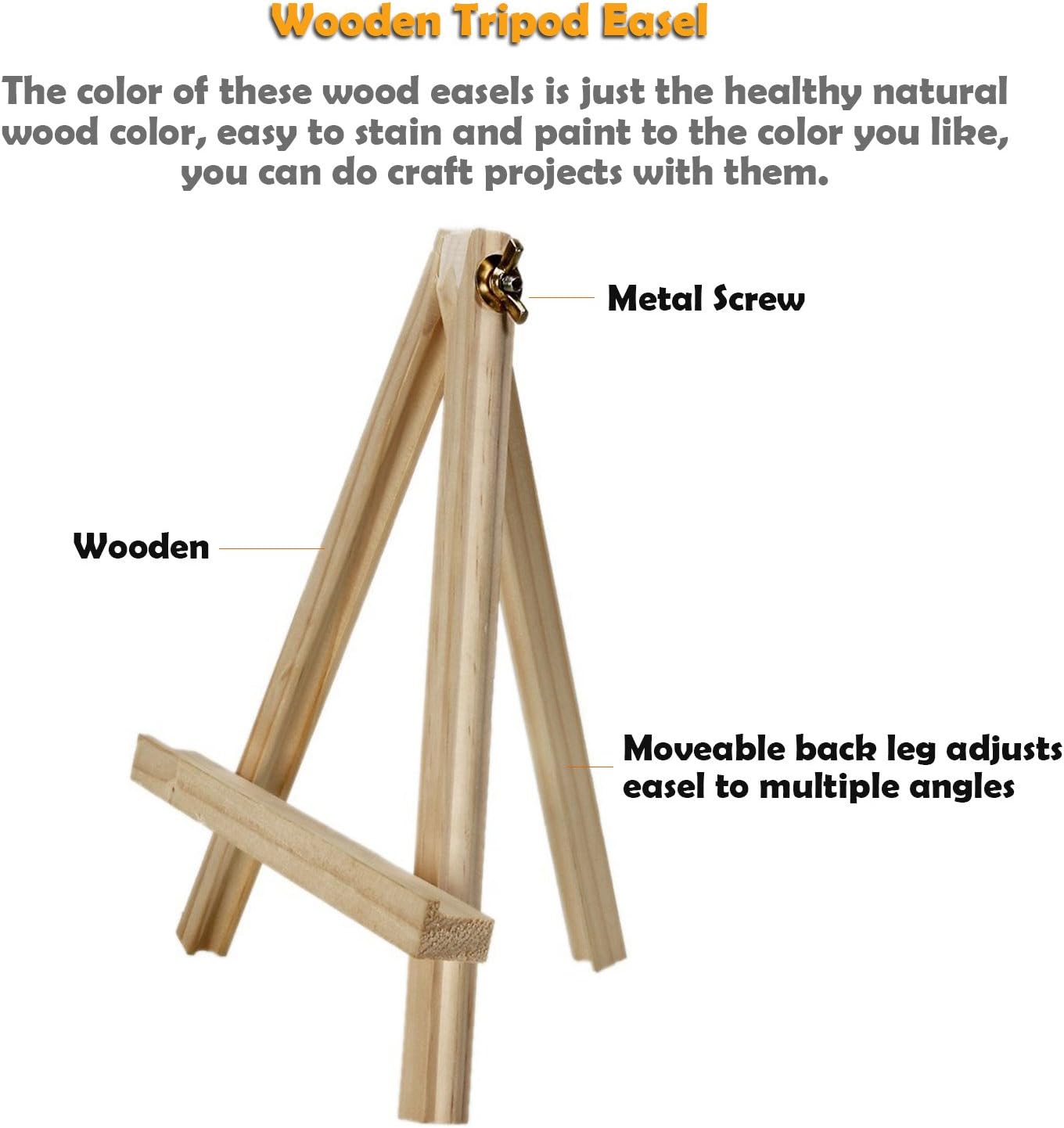 AUVOTTOKA 9 Inch Portable Wood Easel Tabletop Display