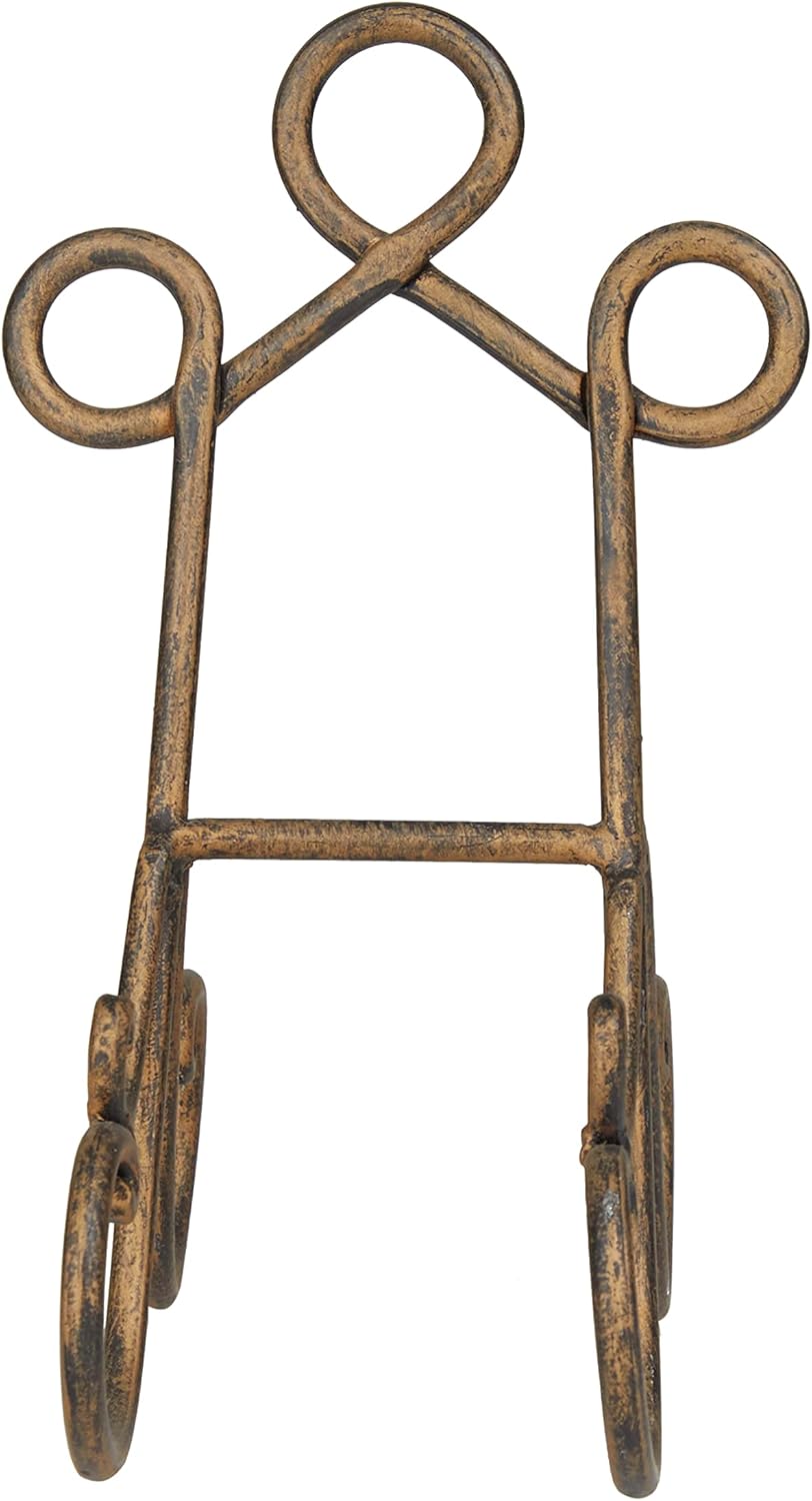 Deco 79 Metal Display Easel Scroll Tabletop Easel Brown