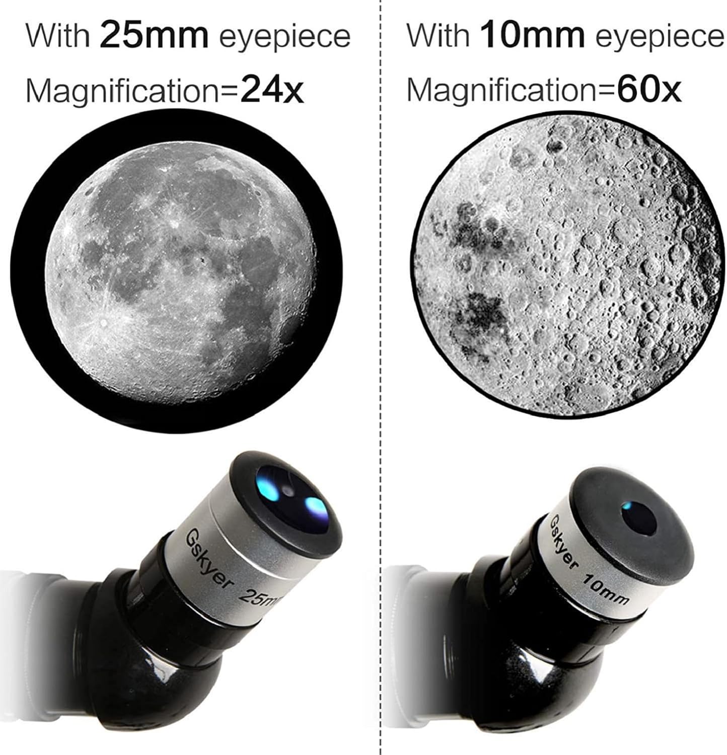 Gskyer 600x90mm AZ Refractor Telescope for Adults Astronomy