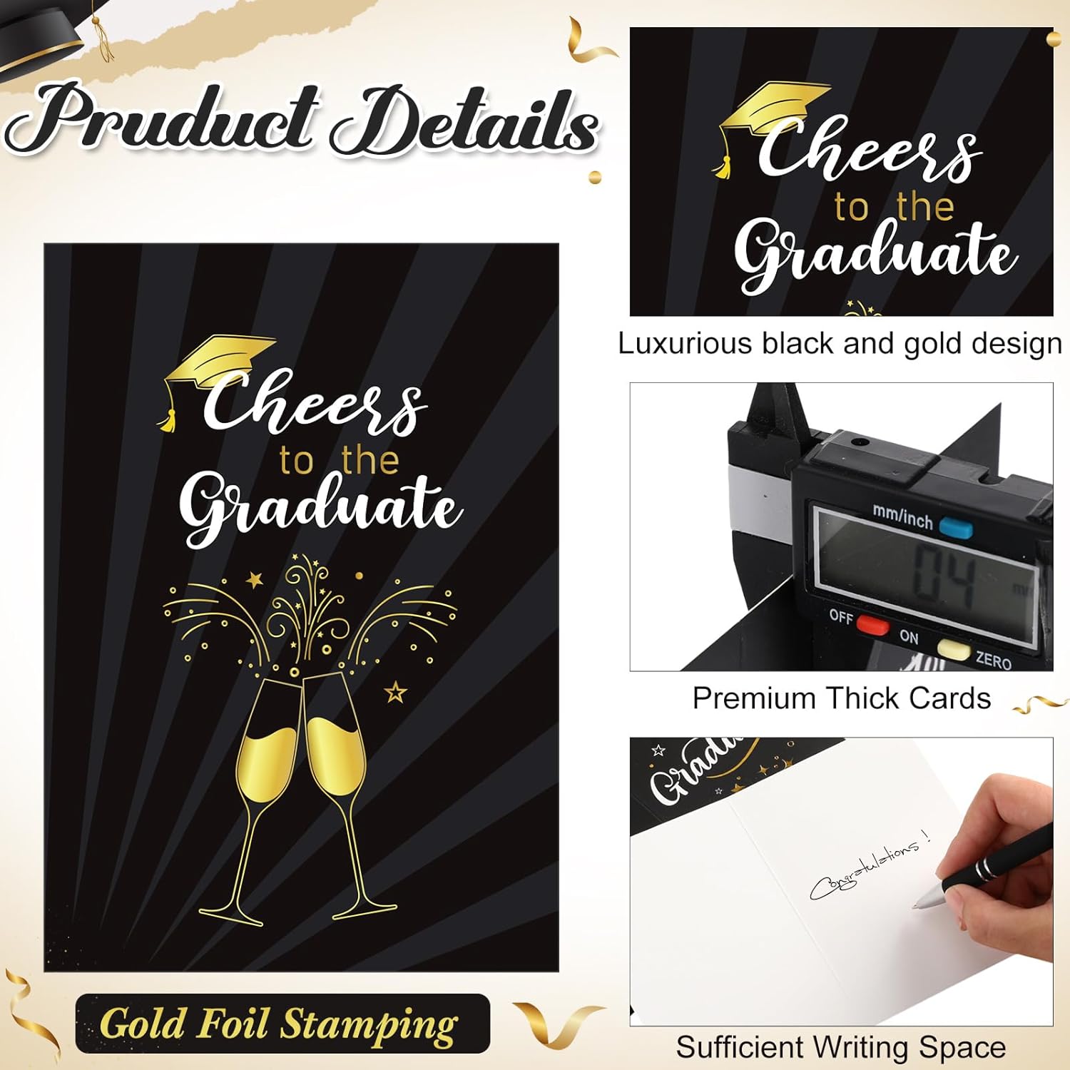 120 Pack Graduation Cards with Envelopes 2025