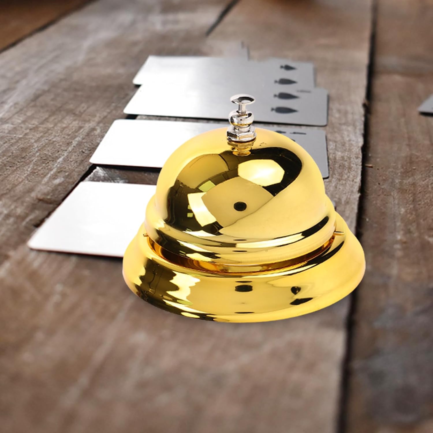 Golden Service Bell for Restaurants and Events