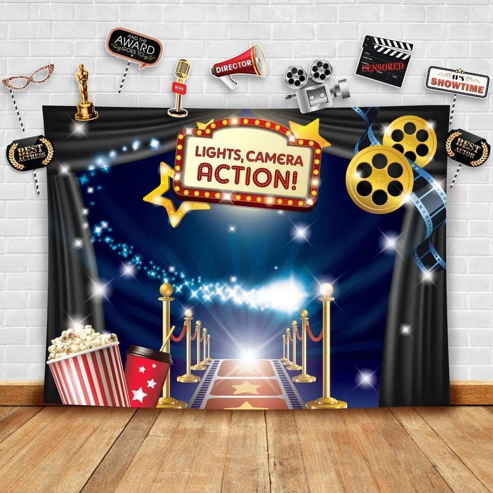 Glittery Garden Hollywood Movie Backdrop Props DIY Kit