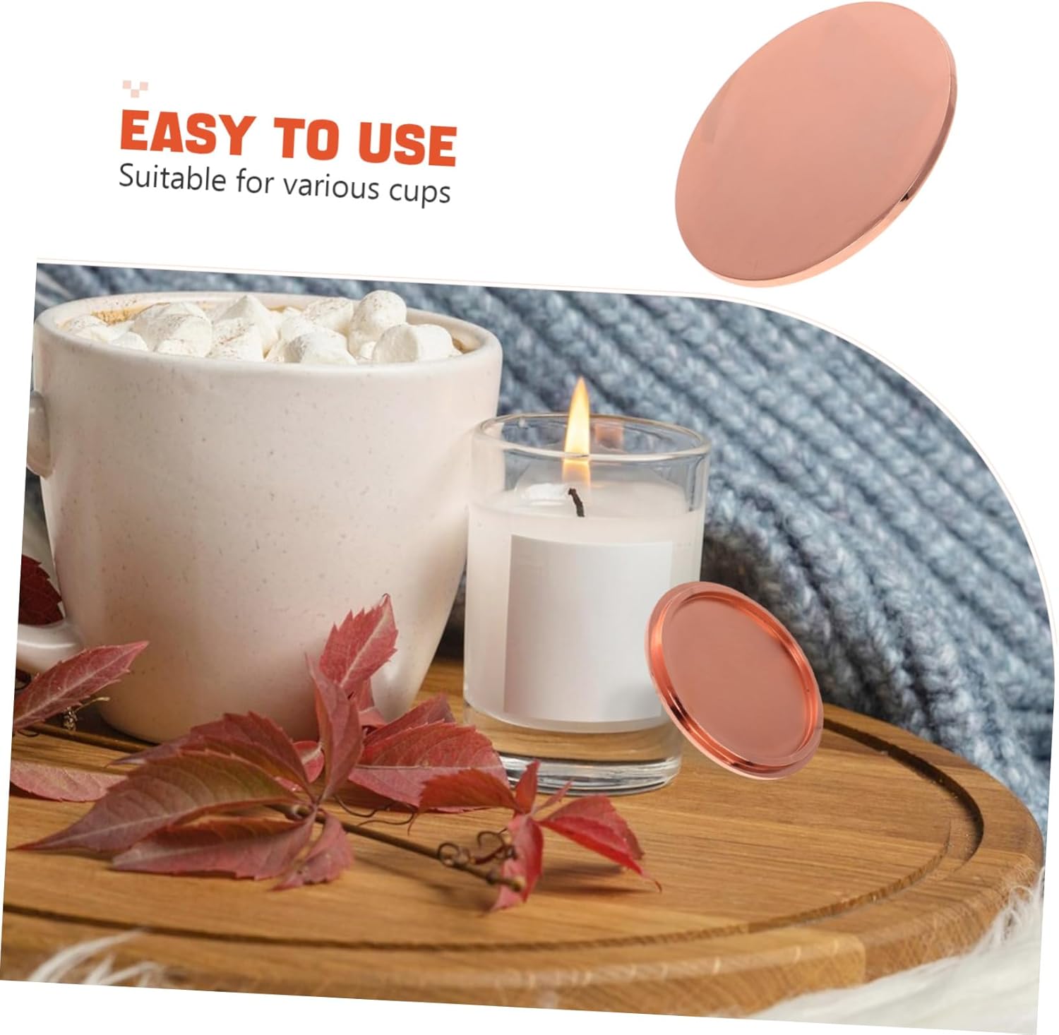 BESPORTBLE Zinc Alloy Candle Jar Lid Decorative Replacement Topper