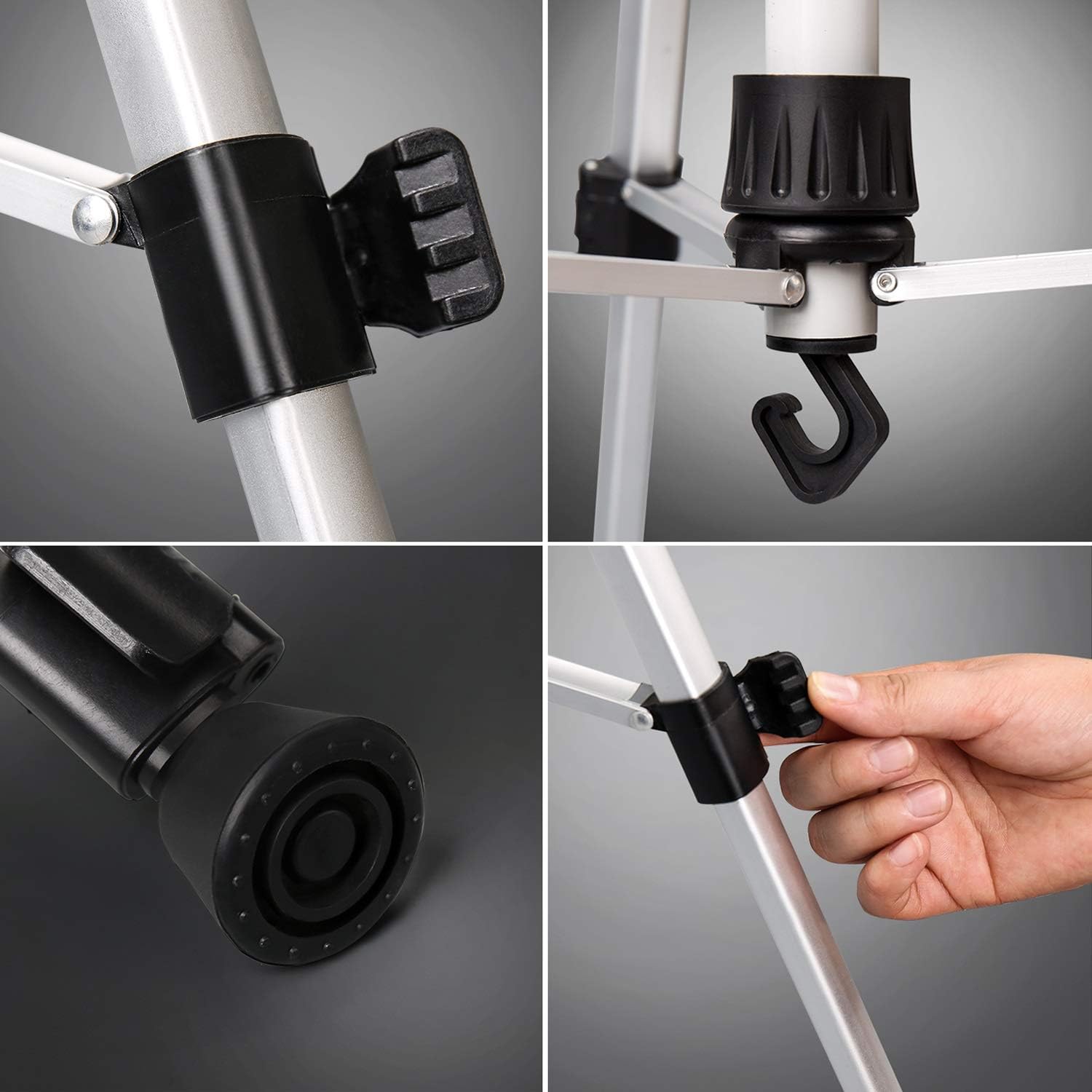 Adjustable Aluminum Alloy Retractable Easel for Art and Display