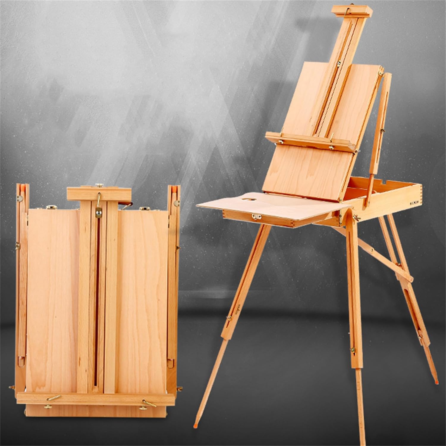Portable Folding Easel Stand with Storage Drawer