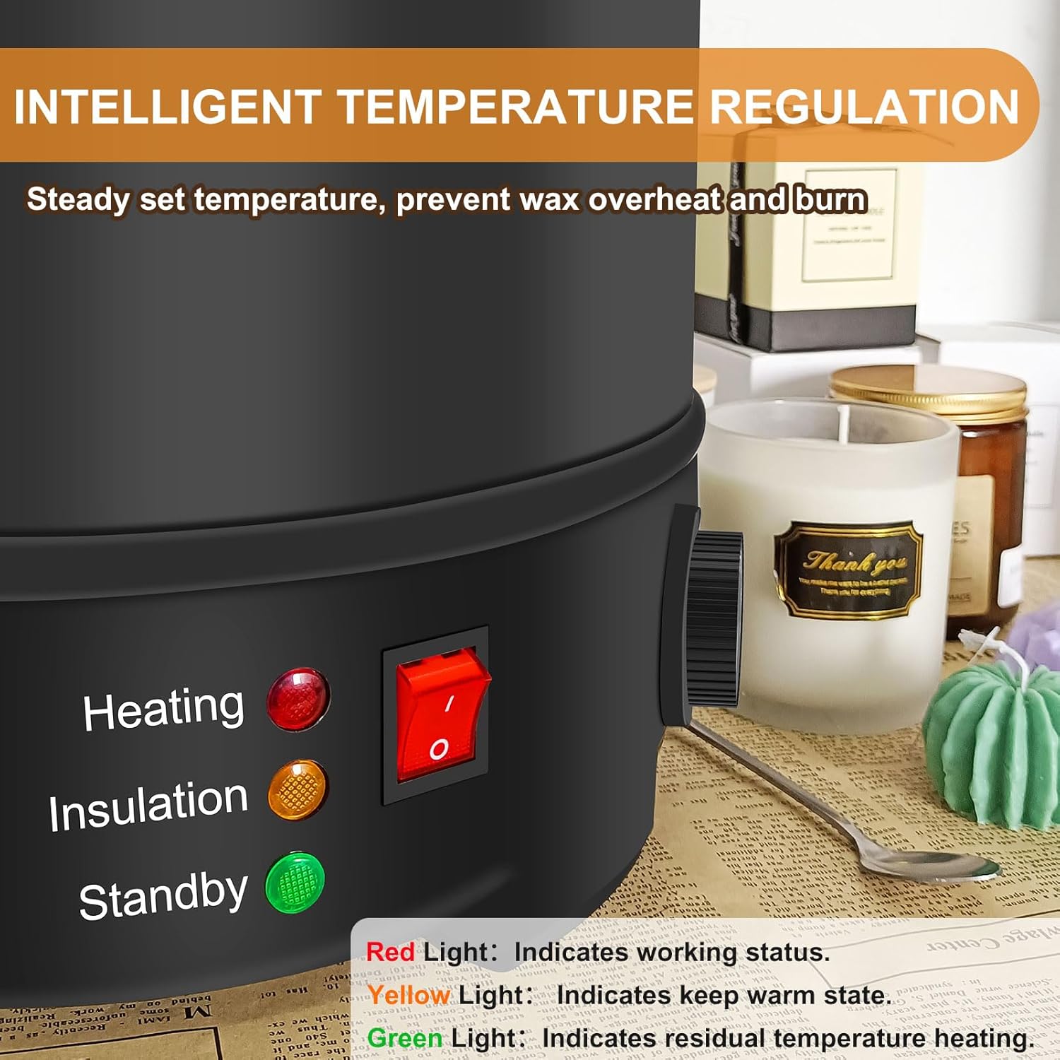 Leerie 10Qts Commercial Wax Melter for Candle Making