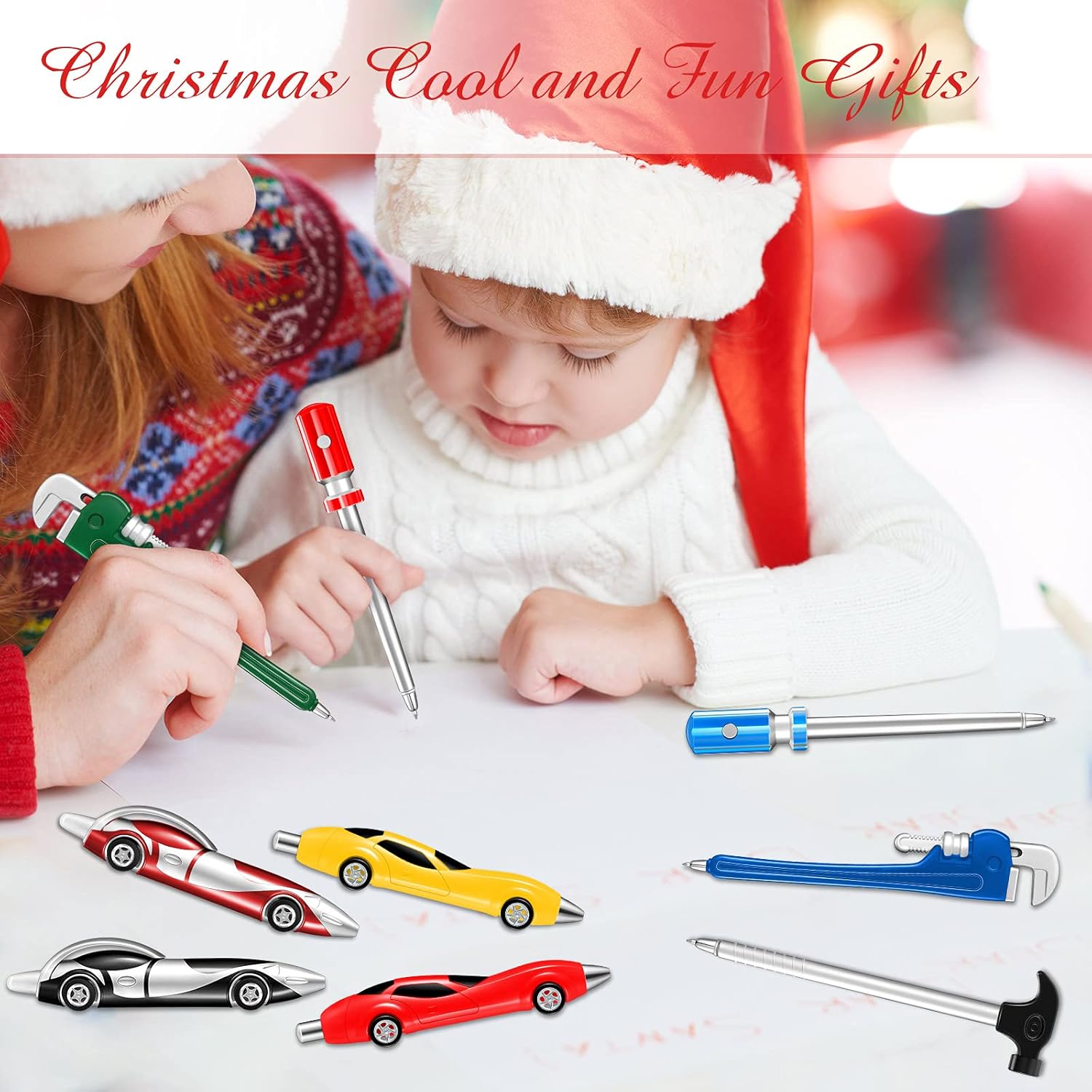 Zonon 24 Pack Colorful Car Tool Ballpoint Pens