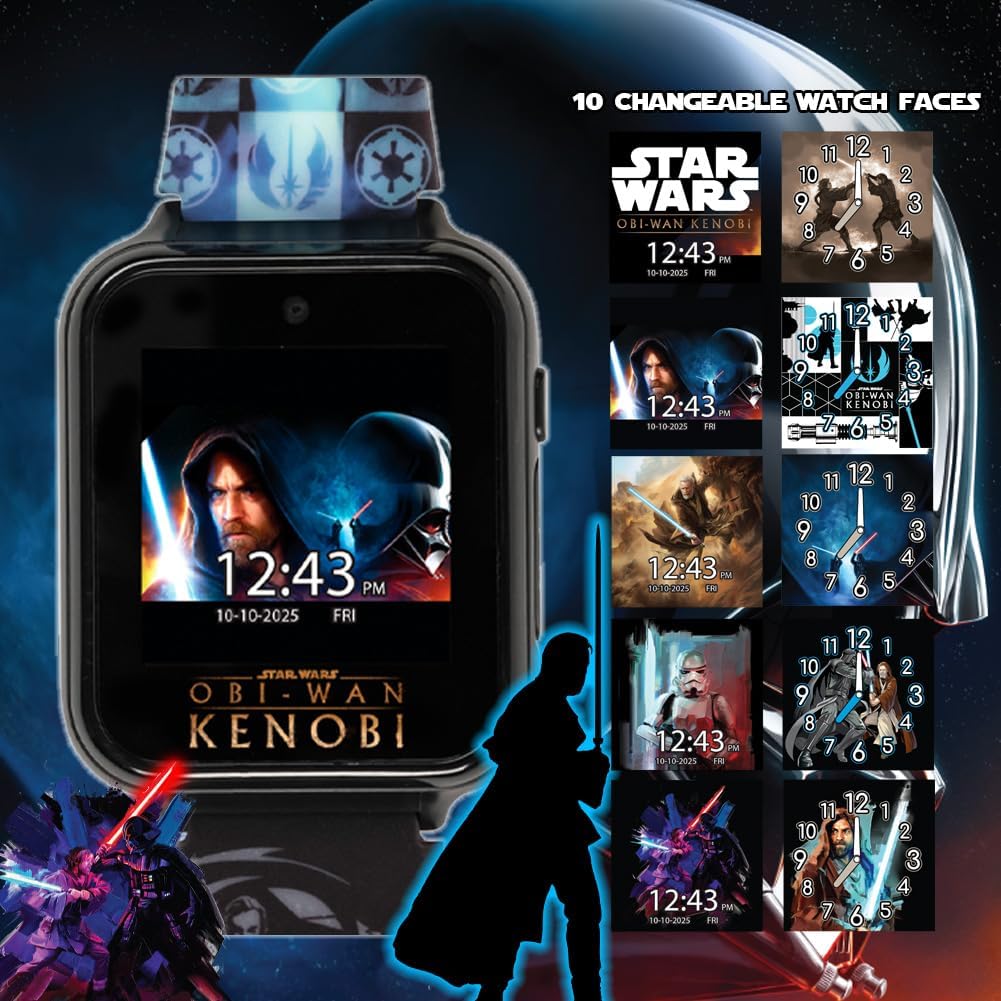 Accutime Star Wars Kids Smartwatch with Obi-Wan Kenobi Design
