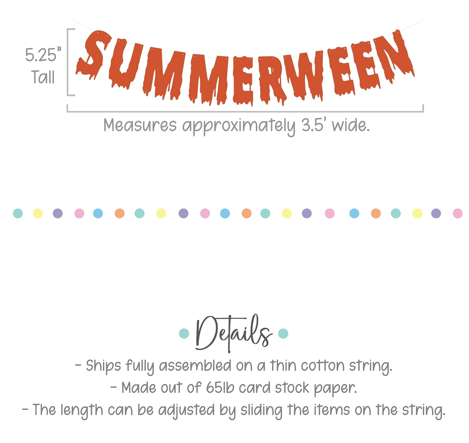 Summerween Banner for Classroom Decor