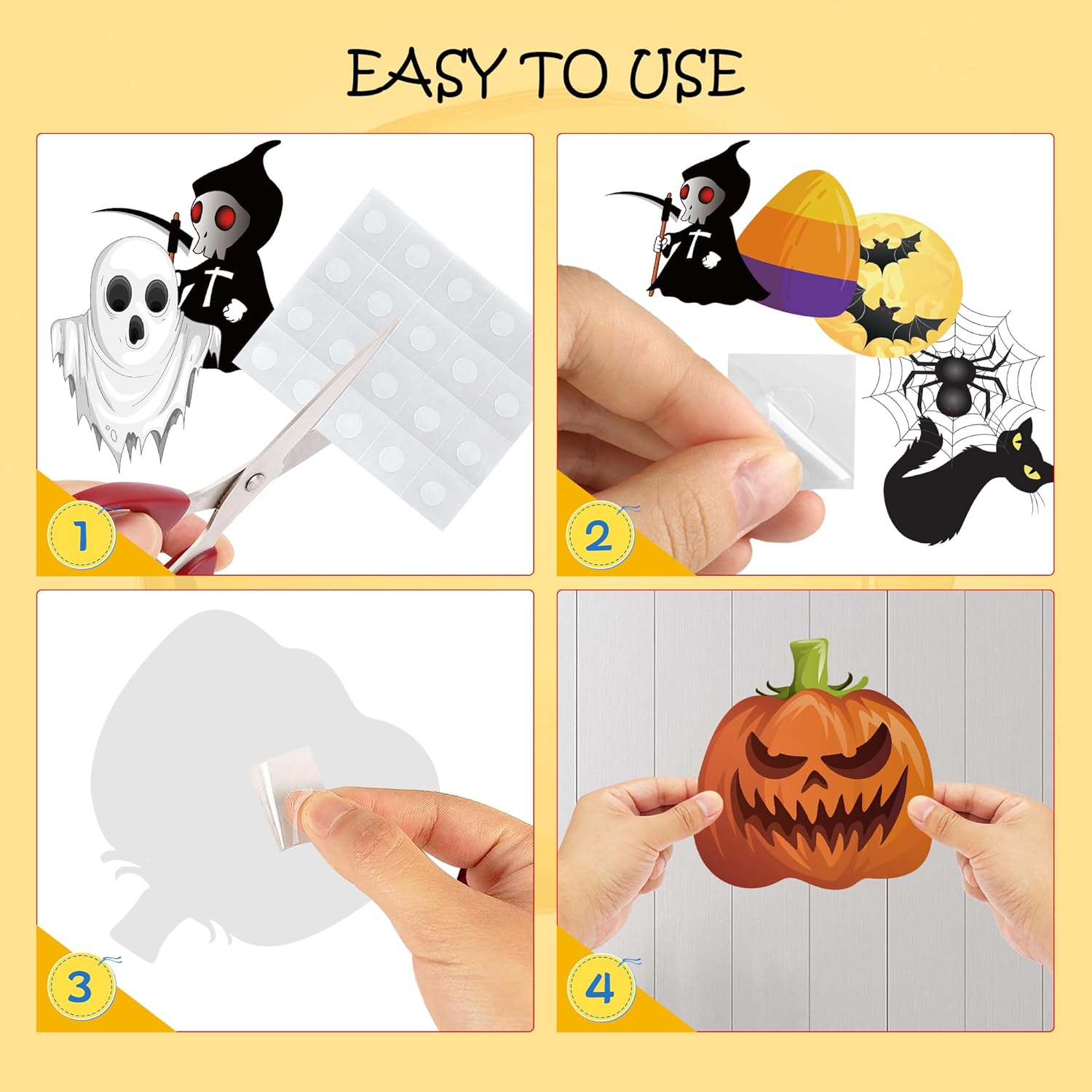 Lucleag Halloween Cutouts for Bulletin Board Decoration
