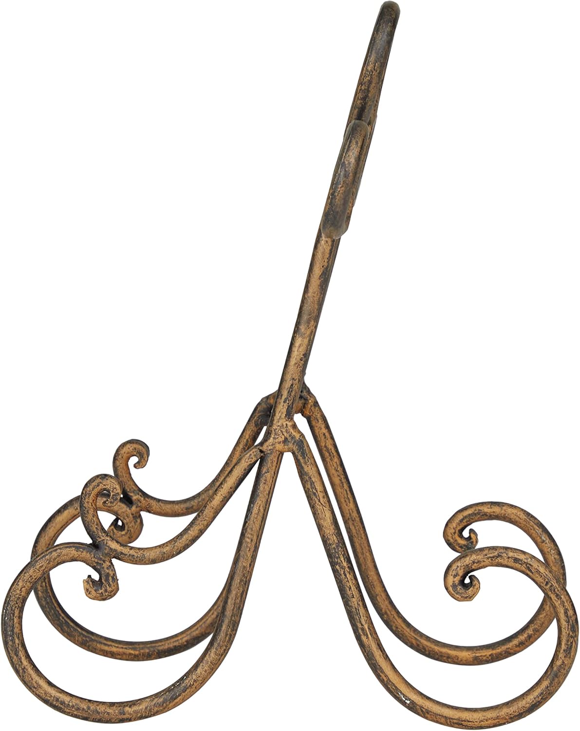 Deco 79 Metal Display Easel Scroll Tabletop Easel Brown