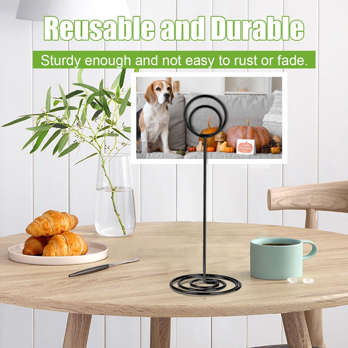 24 Pack 875 Inch Table Number Holders Reusable Memo Stand