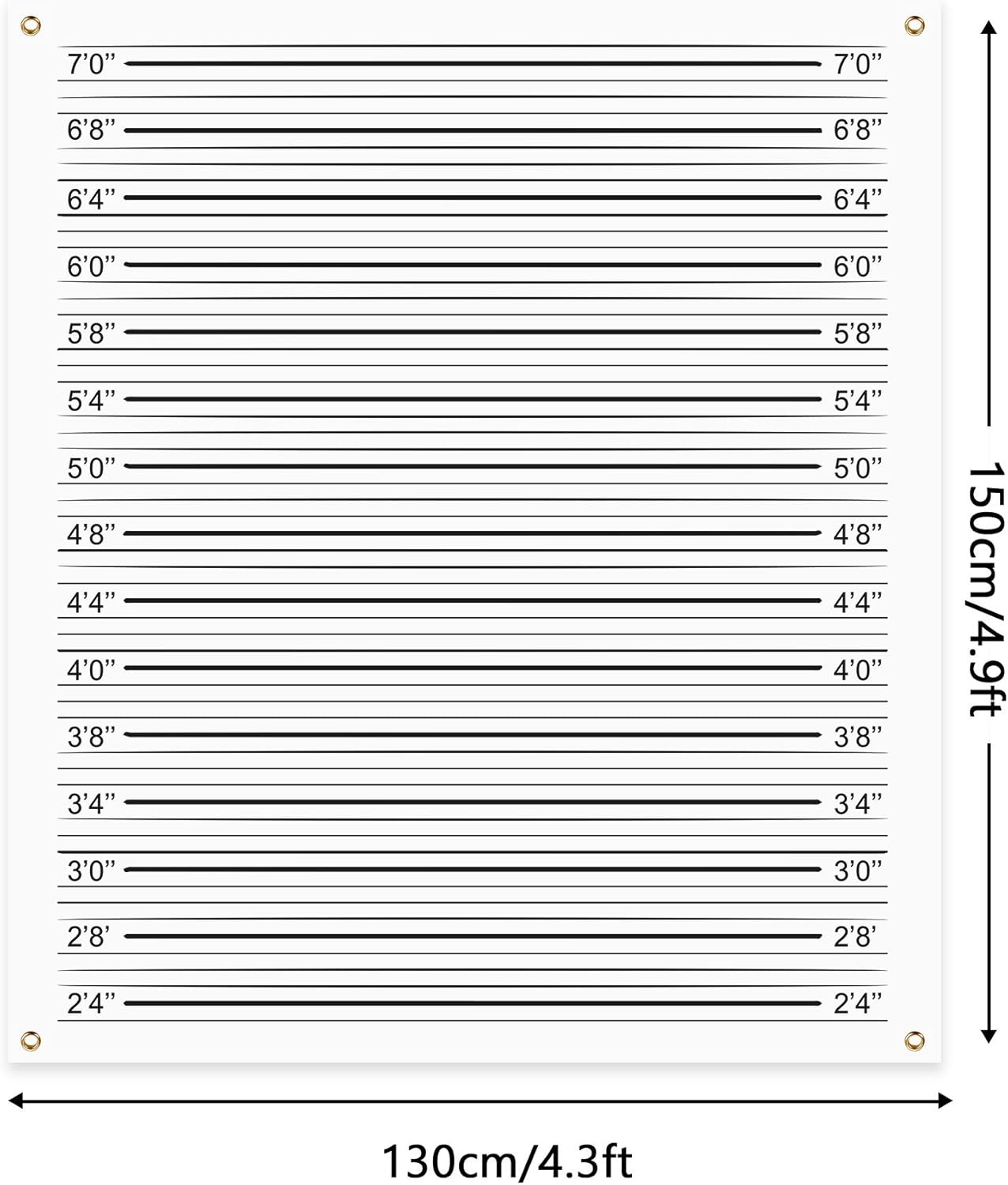 Blulu Mugshot Backdrop 49 x 43 ft Photo Booth Banner