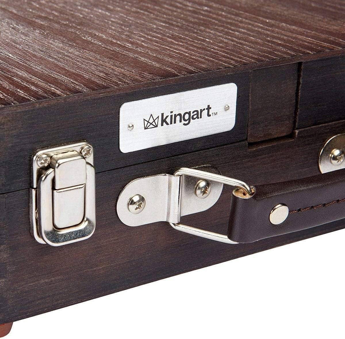 KINGART Adjustable Wood Table Sketchbox Easel